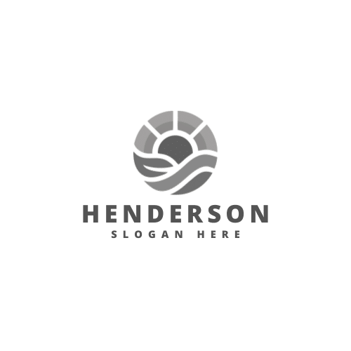 Logo with waves and text