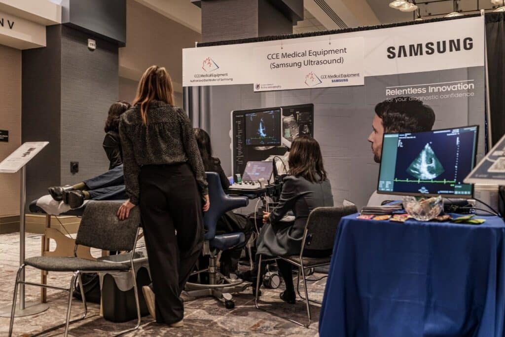Medical equipment display at conference