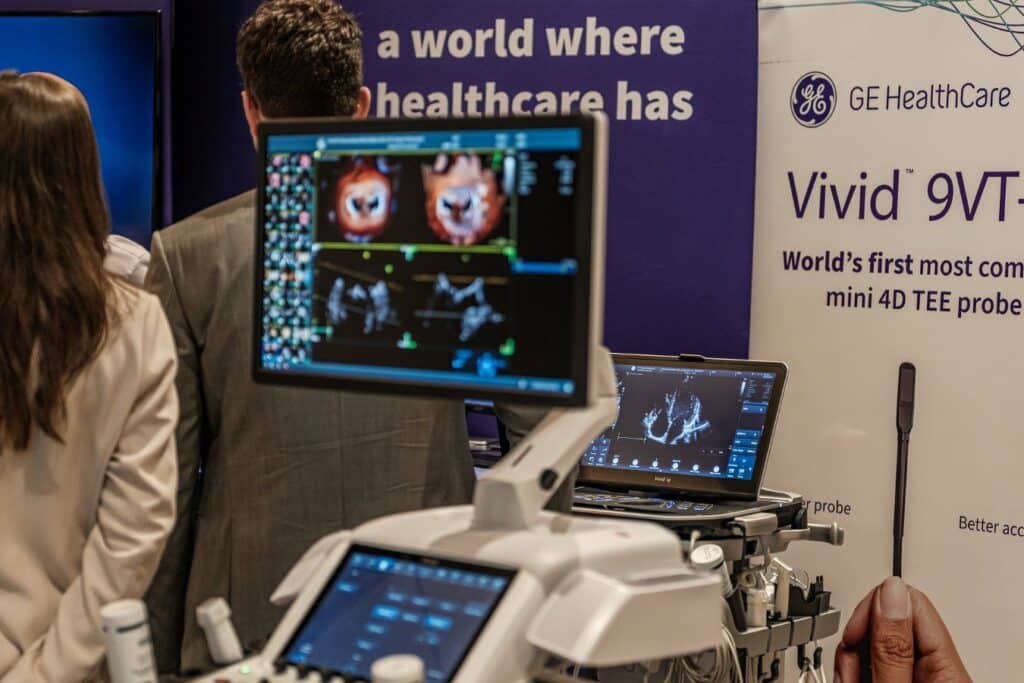 Medical technology display at conference
